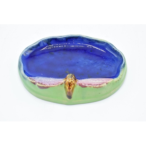 86 - Royal Doulton stoneware dragonfly bibelot/ soap dish for Wrights Coaltar soap. In good condition wit... 