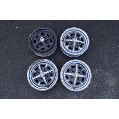 336 - MG car model B set of 4 Rostyle wheel rims