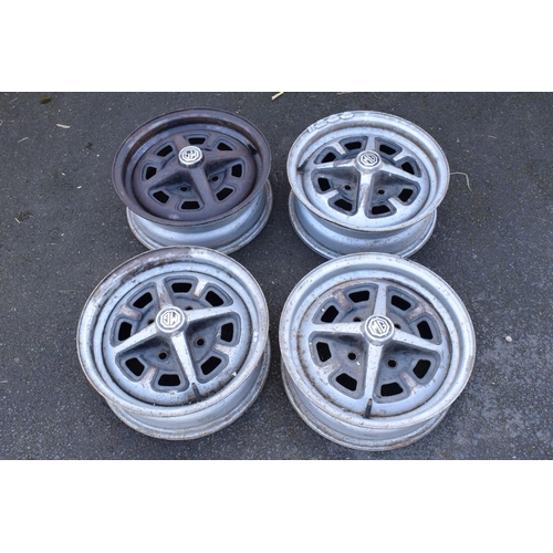 336 - MG car model B set of 4 Rostyle wheel rims