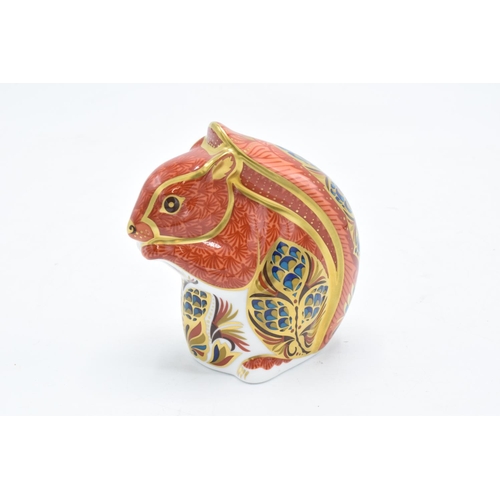 158A - Royal Crown Derby paperweight of a red squirrel with gold stopper. In good condition with no obvious... 