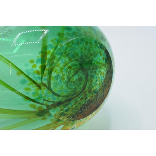 68 - Caithness one-off glass vase 'Highlander' 2002, signed to base by the artist. 27cm tall. In good con... 