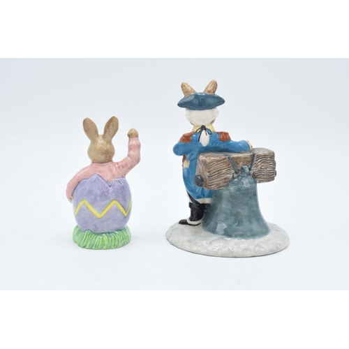 131 - Royal Doulton Bunnykins figures to include Easter Surprise DB225 194/2500 and Liberty Bell DB257 158... 