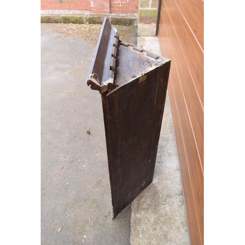 306 - 19th century inlaid corner cabinet with a astral-glazed door. 69 x 35 x 113cm.