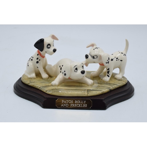 112 - Royal Doulton 101 Dalmations figure Patch Rolly and Freckles DM5. 1298/3500. With box and cert. In g... 