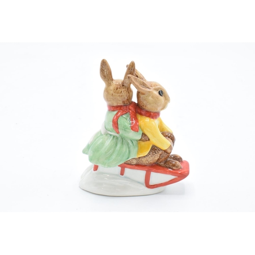 117 - Royal Doulton figure Billie and Buntie Bunnykins Sleigh Ride DB81. Special colourway for a Special E... 