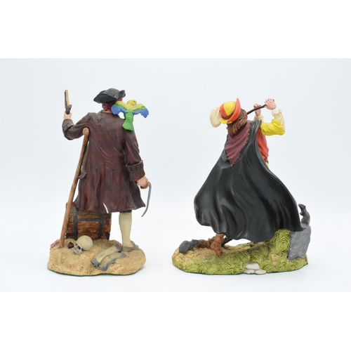 125 - Royal Doulton resin figures to include Long John Silver and the Pied Piper (2). In good condition wi... 