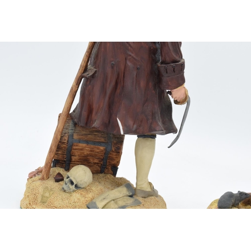 125 - Royal Doulton resin figures to include Long John Silver and the Pied Piper (2). In good condition wi... 