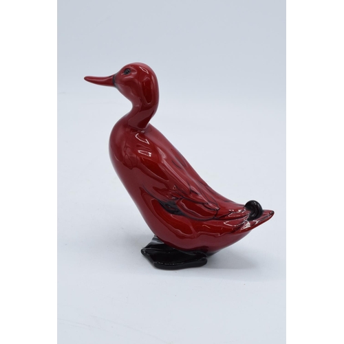 141 - Royal Doulton flambe figure of a duck. In good condition with no obvious damage or restoration. Some... 