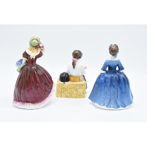 145 - Royal Doulton figures to include First Prize HN3911, Debbie HN2385 and a Coalport lady figure (3). I... 