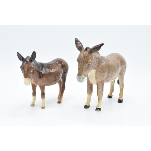 170 - Beswick pair of donkeys (2). In good condition with no obvious damage or restoration. 13.5cm tall.