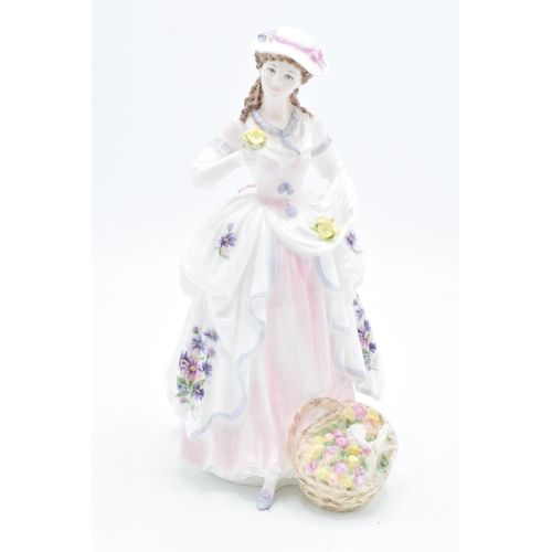 185 - Coalport lady figure The Flower Seller from the Cries of London collection, number 205/9500. In good... 