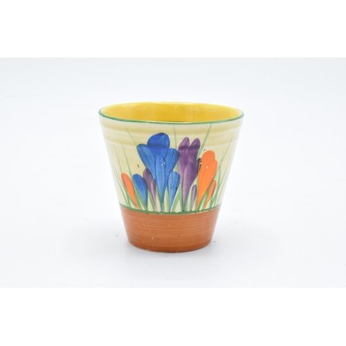 192 - Bizarre by Clarice Cliff handpainted beaker/ pot in the Crocus design. In good condition with no obv... 