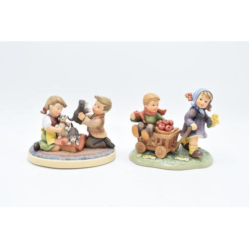 194 - A pair of Hummel figure groups to include Puppy Surprise 2015 First Issue and Autumn Arrival 2016 Fi... 