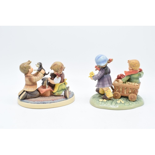 194 - A pair of Hummel figure groups to include Puppy Surprise 2015 First Issue and Autumn Arrival 2016 Fi... 