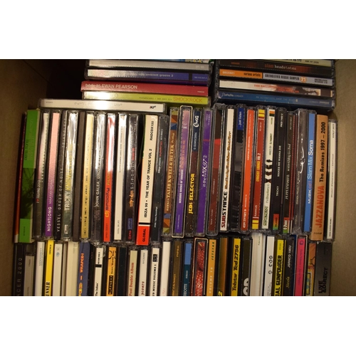 196 - A large collection of cased CDs to mainly include genres such as dance/techno (approx 100) to includ... 