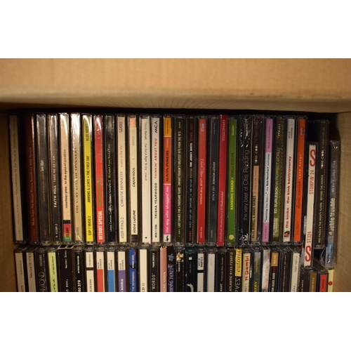 197 - A large collection of cased CDs to include various genres such as 70s, 80s, 90s, 00s etc (approx 100... 