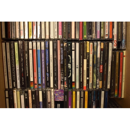 197 - A large collection of cased CDs to include various genres such as 70s, 80s, 90s, 00s etc (approx 100... 