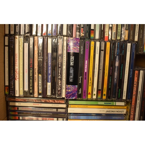 197 - A large collection of cased CDs to include various genres such as 70s, 80s, 90s, 00s etc (approx 100... 