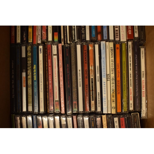 198 - A large collection of cased CDs to include various genres such as indie rock, alternative and others... 