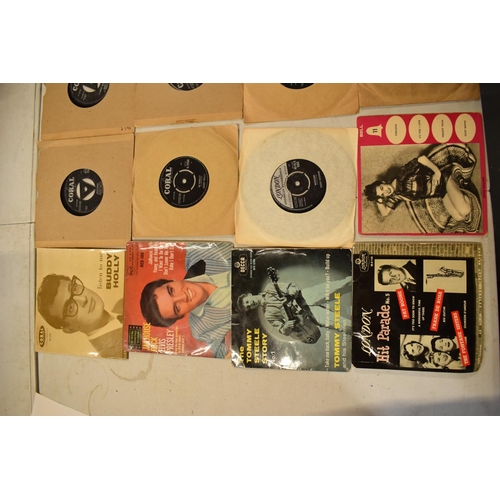 199 - A large collection of 1960s 45s records to include Elvis Presley, Buddy Holly, The Tommy Steele Stor... 