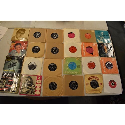 199 - A large collection of 1960s 45s records to include Elvis Presley, Buddy Holly, The Tommy Steele Stor... 