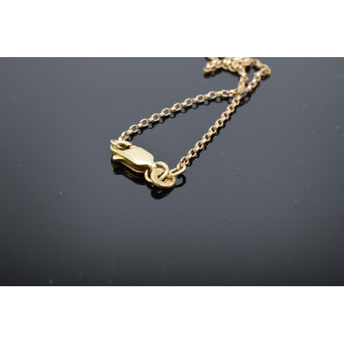 209 - A 9ct gold chain together with a 9ct gold heart-shaped pendant with semi-precious stones, gross weig... 