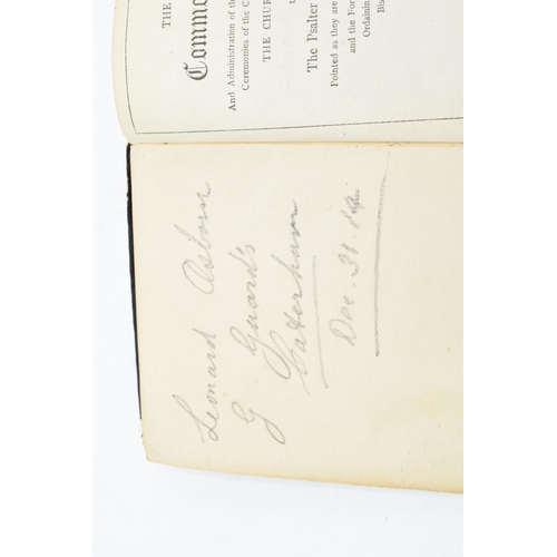 254 - World War One pocket size Official Copy of the Book of Common Prayer for soldiers. The book belonged... 