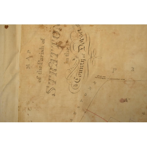 258 - 19th / early 20th century Ordnance Survey style maps to include a cloth version 'Map of the Parish o... 