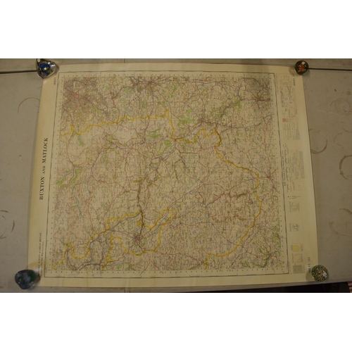 258 - 19th / early 20th century Ordnance Survey style maps to include a cloth version 'Map of the Parish o... 