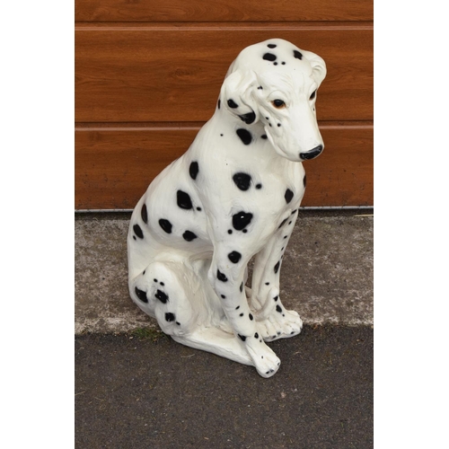 268 - A large 20th century model of a Dalmatian 67cm tall.