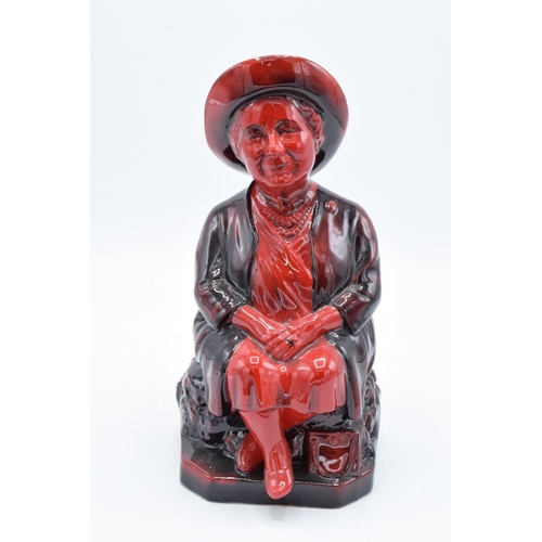 79 - Peggy Davies Ruby Fusion Toby jug 'Queens Mother'. In good condition with no obvious damage or resto... 