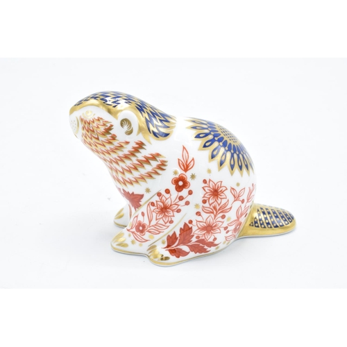 90 - Royal Crown Derby paperweight in the form of a Riverbank Beaver. In good condition with no obvious d... 