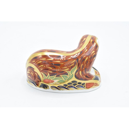 94 - Royal Crown Derby paperweight in the form of an otter. In good condition with no obvious damage or r... 