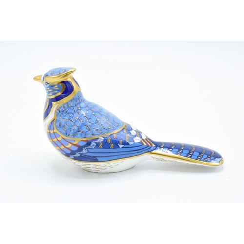 95 - Royal Crown Derby paperweight in the form of a Blue Jay. In good condition with no obvious damage or... 