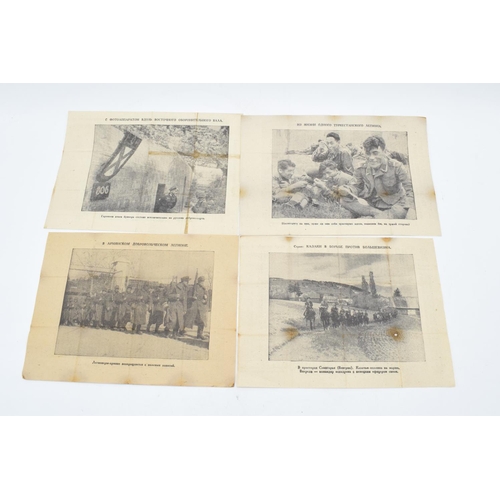 254A - An interesting collection of 8 different World War Two (WWII) German propaganda leaflets produced in... 