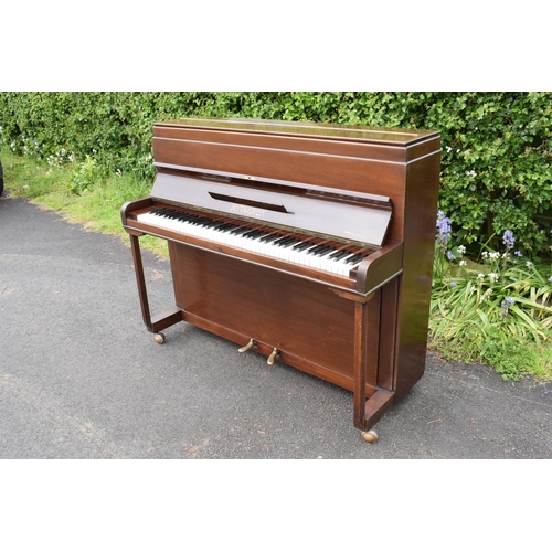 329 - A Breedon and Middleton 'Mydleton' of 42 High Street Crewe upright wooden piano with 85 keys togethe... 