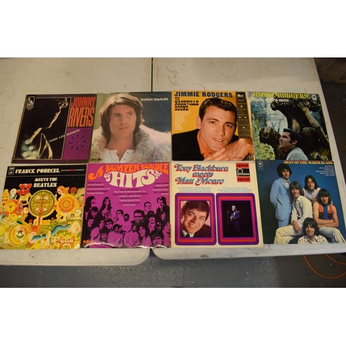 196 - A large collection of LPs records mainly from the 1960s period to include artists such as Skeeter Da... 