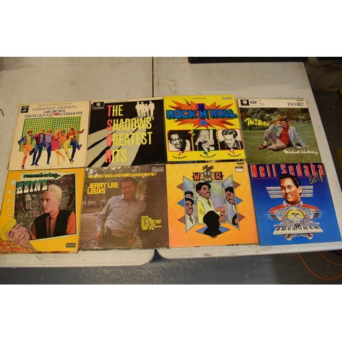 197 - A large collection of LPs records mainly from the 1960s period to include artists such as Jerry Lee ... 