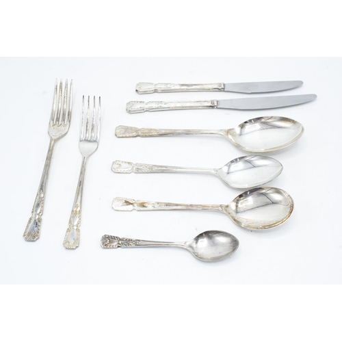 226 - Staffordshire/ Hunting interest. A interesting collection of silver plate tea spoons with the Staffo... 