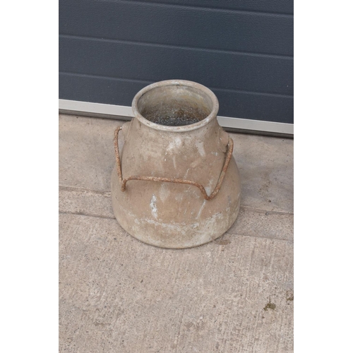 241 - A collection of aluminium milk churns/ buckets/ pails with handles and one smaller similar item (4).... 