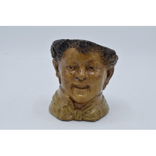 264 - A 19th century Bernard Bloch stoneware tobacco jar in the form a boy, impressed marks to base 'BB'. ... 