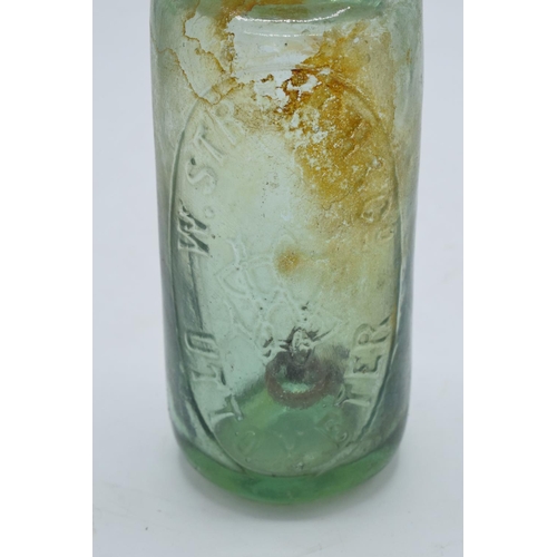 269B - A collection of vintage glass bottles to include various local interest such as William Stretch Ltd ... 