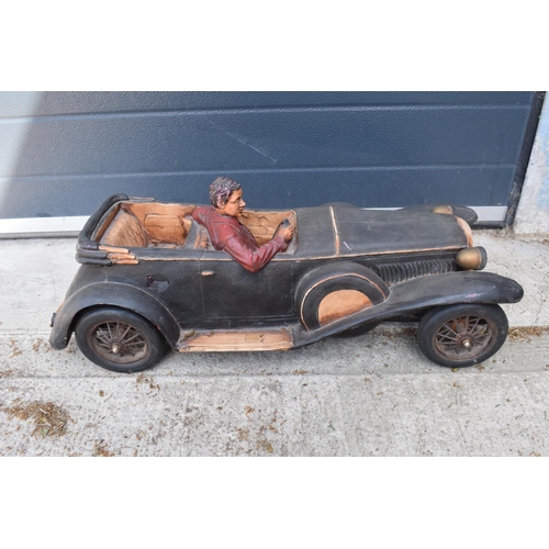 278 - A vintage Reprocrafters large model of a vintage car with '1932' on the number plate. 70cm long. In ... 