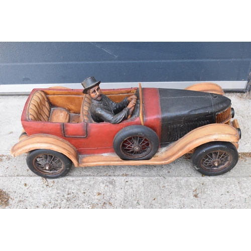 279 - A vintage Reprocrafters style large model of a vintage car '1913' to number plate. 69cm long. In goo... 