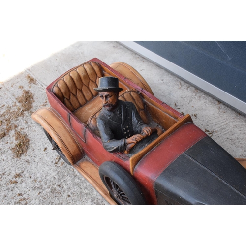 279 - A vintage Reprocrafters style large model of a vintage car '1913' to number plate. 69cm long. In goo... 