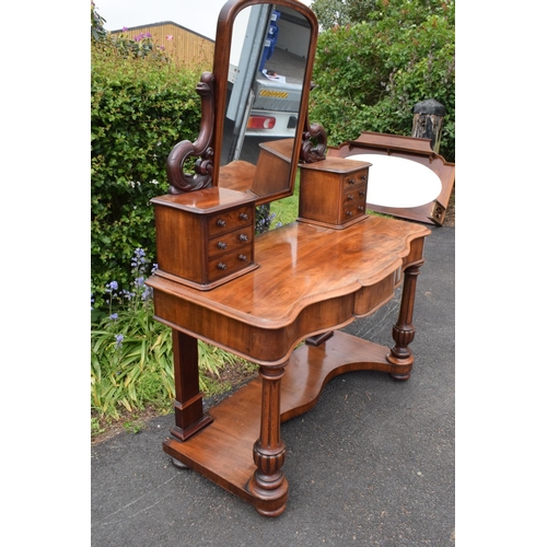 302 - Victorian mahogany duchess dressing table circa 1870 / 80. 124 x 60 x 170cm. In good functional cond... 