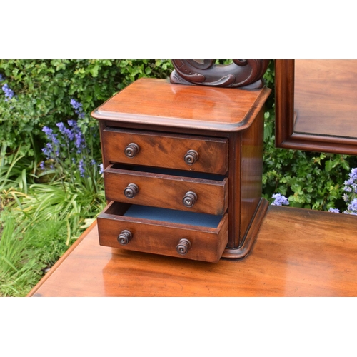 302 - Victorian mahogany duchess dressing table circa 1870 / 80. 124 x 60 x 170cm. In good functional cond... 