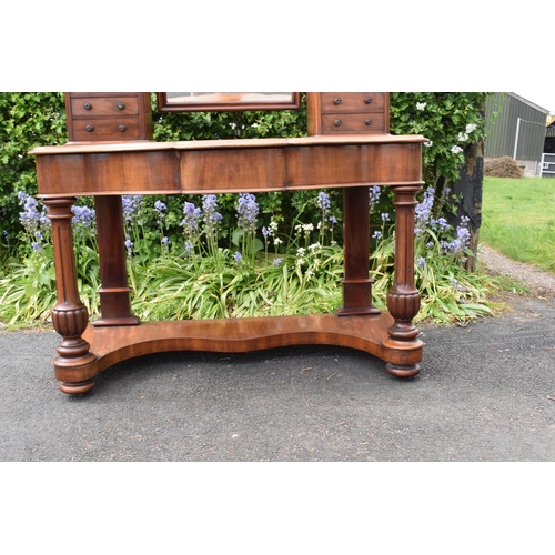 302 - Victorian mahogany duchess dressing table circa 1870 / 80. 124 x 60 x 170cm. In good functional cond... 