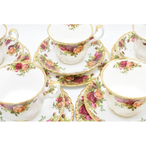 51 - A collection of Royal Albert Old Country Roses items to include 6 trios (18 pieces). In good conditi... 