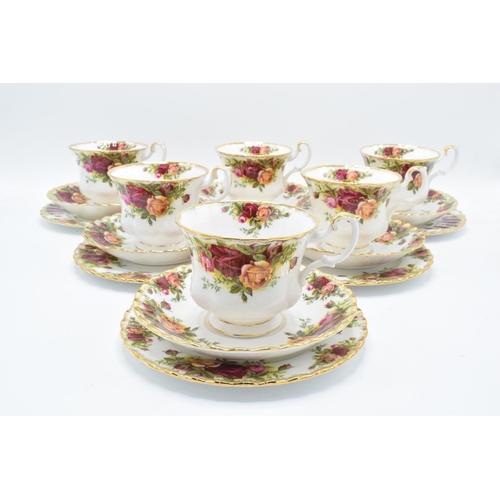 52 - A collection of Royal Albert Old Country Roses items to include 6 trios (18 pieces). In good conditi... 